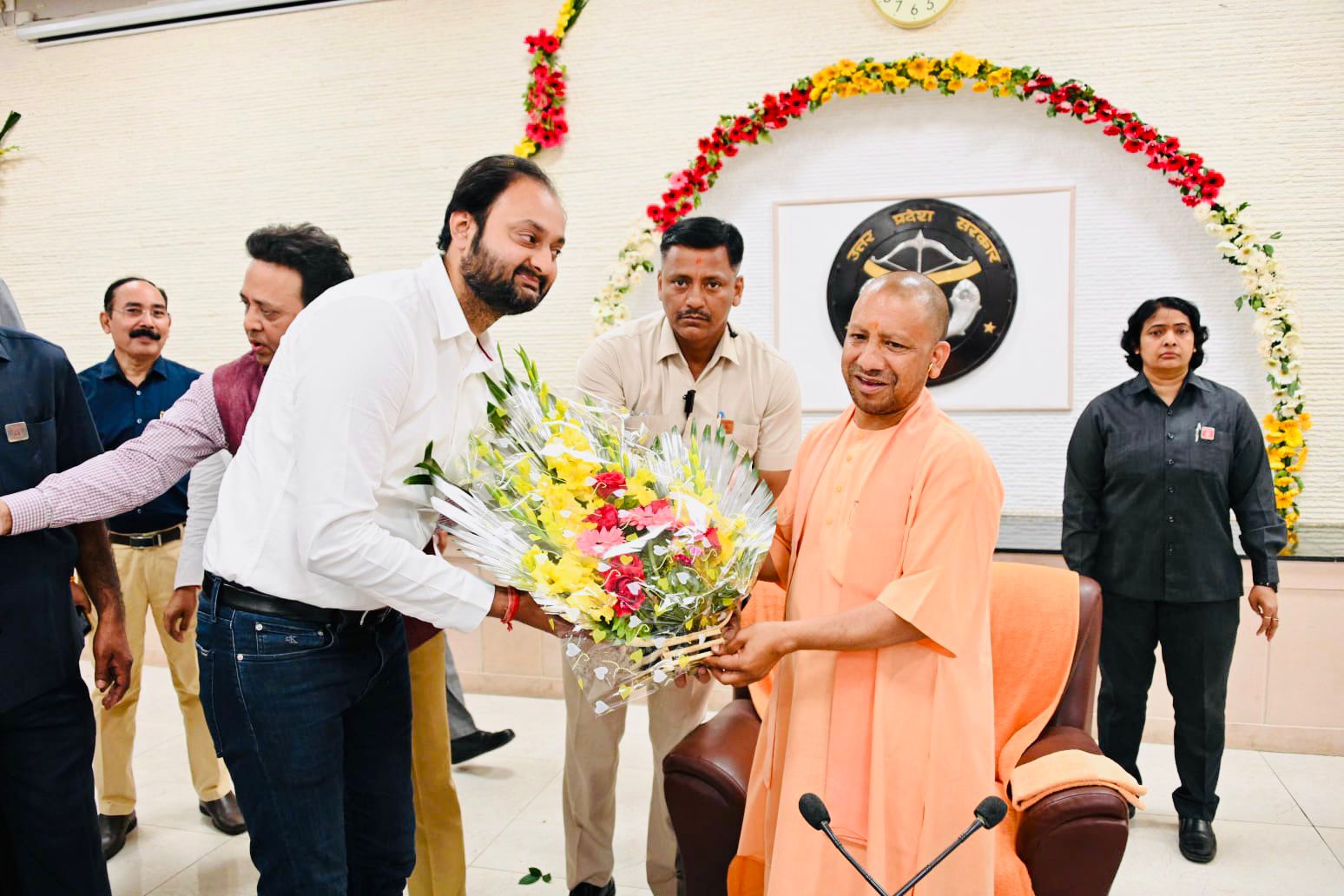 Dr. Pranav Singh Congratulated CM Yogi Adityanath on his